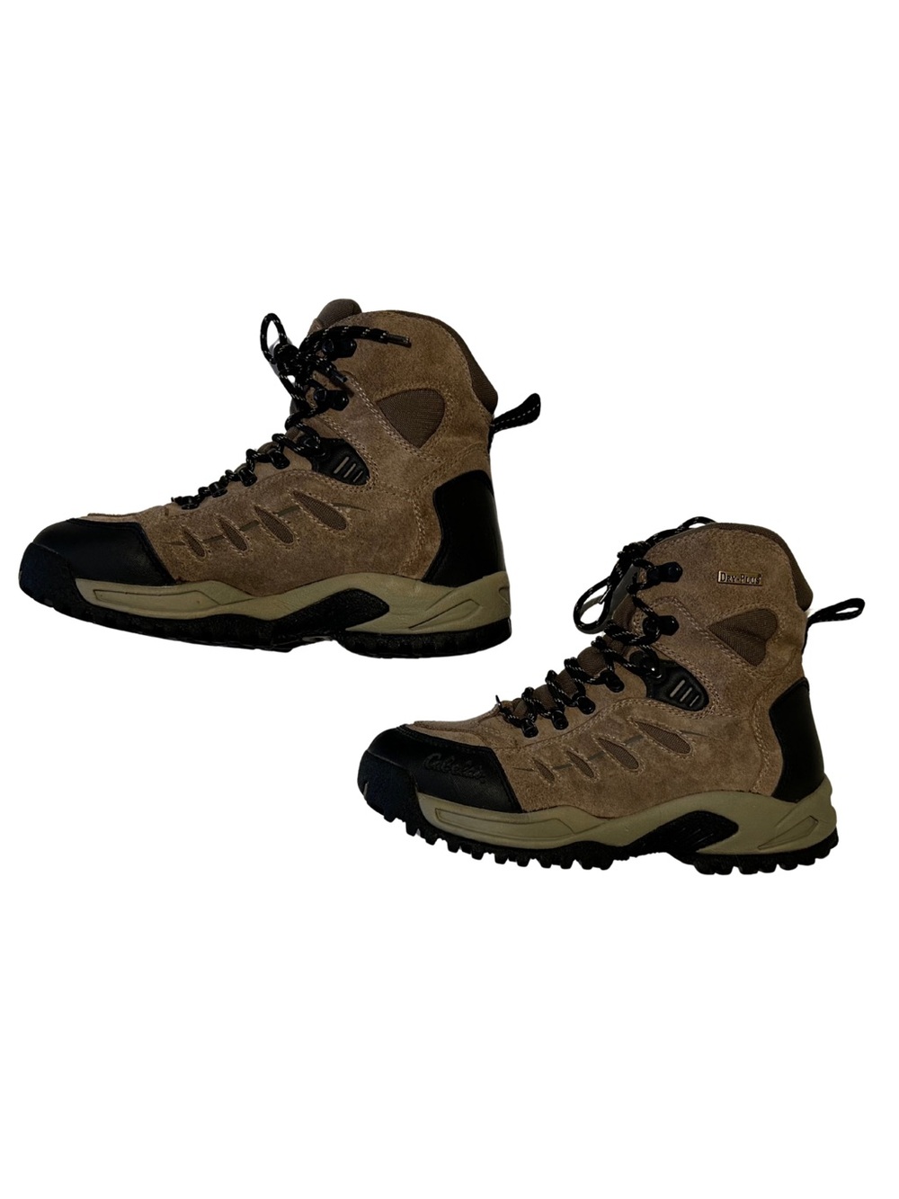Cabela's Brown and Black Suede Hiking Boots